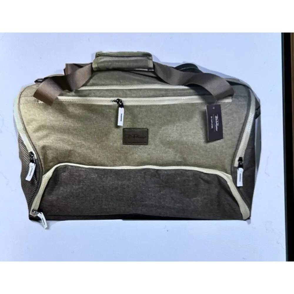 Bella Russo 20 Inch Canvas Urban Desert Travel Duffle Bag - Tan/Brown NEW